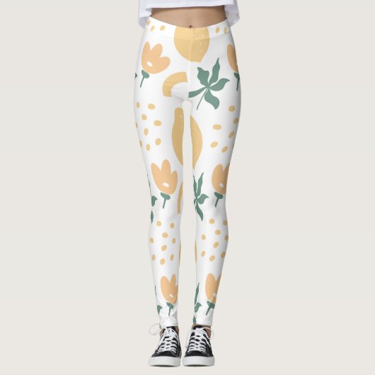 Passion Fruit Flower Leggings (Voorkant)