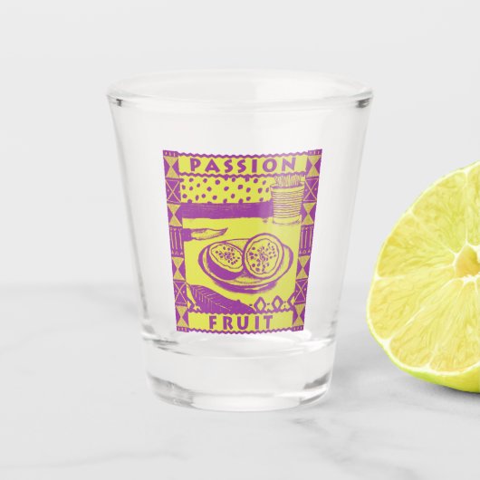 Passion Fruit Shot Glas (Voorkant)