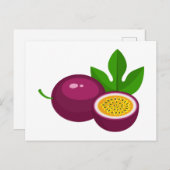 Passion fruit slices briefkaart (Voorkant / Achterkant)