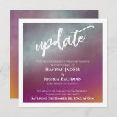 Passion Fruit uitgesteld bruiloft update Kaart (Voorkant / Achterkant)