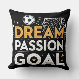 Passion Goal Motivational Throw Pillow Kussen