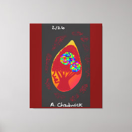 Passion in a Teardrop  Canvas Afdruk