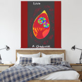Passion in a Teardrop  Canvas Afdruk (Insitu (Slaapkamer))