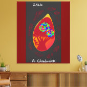 Passion in a Teardrop  Canvas Afdruk (Insitu (Woonkamer))