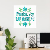 Passion Joy Tap Dancing Poster (Thuiskantoor)