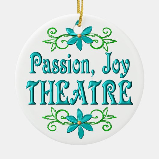 Passion Joy Theater Keramisch Ornament (Voorkant)