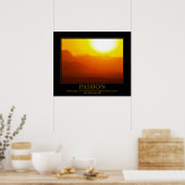 Passion Motivatie Desert Sunset Poster (Keuken)