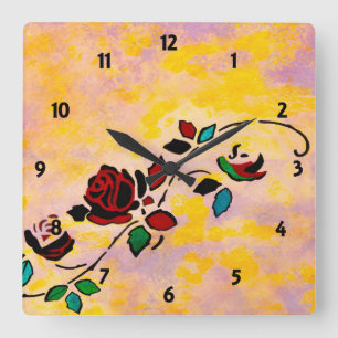 Passion Piecks Custom Clock Vierkante Klok