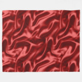 Passion Red Romantische Faux Satin Fleece Deken (Voorkant (Horizontaal))