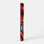 Passion Red Romantische Faux Satin iPhone Hoesje (Rechterkant)