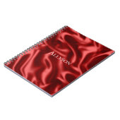 Passion Red Romantische Faux Satin Notitieboek (Linkerzijde)