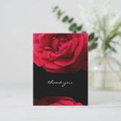 Passion Red Rose Bedankt Briefkaart (Staand voorkant)