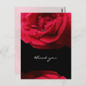 Passion Red Rose Bedankt Briefkaart (Voorkant / Achterkant)