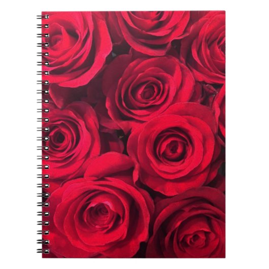 Passion Red Rose Bouquet Notitieboek (Voorkant)