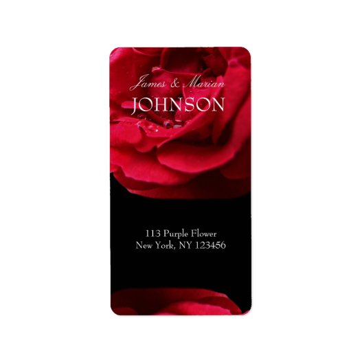 Passion Red Rose Etiket (Voorkant)