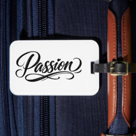 Passion Script | Elegant Minimalist Typography Bagagelabel