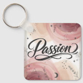 Passion Script | Elegant Minimalist Typography Sleutelhanger (Voorkant)