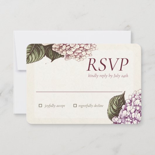 PASSION | Wedding RSVP Response Card (Devant)