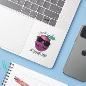 Passionate Fruit Funny Passion Fruit Pun Sticker (Laptop met iPhone)