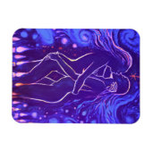 Passionate lesbische kus magneet (Horizontaal)