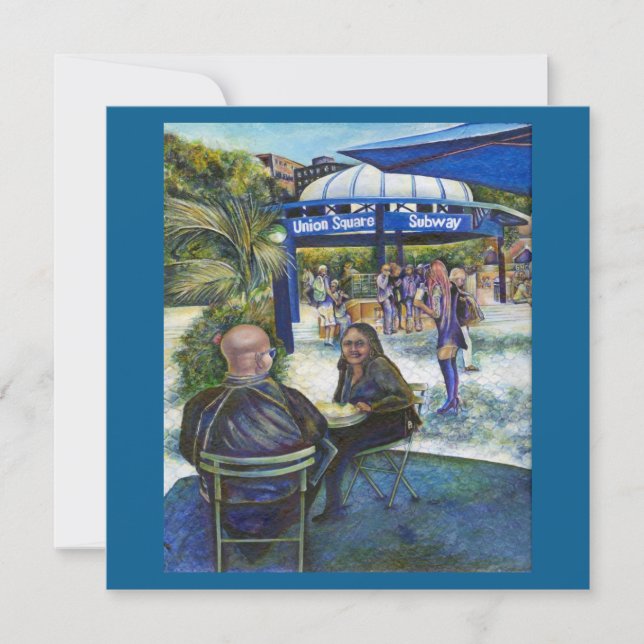 Passionate mensen die in het park spelen, NYC (Voorkant)