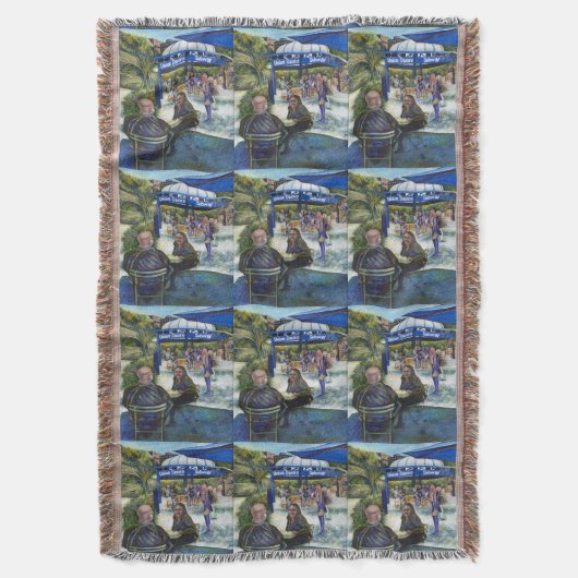 Passionate mensen die in het park spelen, NYC Deken (Voorkant Verticaal)