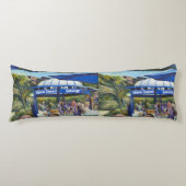 Passionate mensen die in het park spelen, NYC Lichaamskussen (Voorkant)