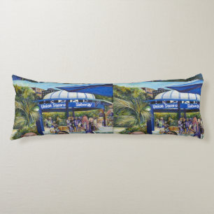 Passionate mensen die in het park spelen, NYC Lichaamskussen