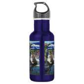 Passionate mensen die in het park spelen, NYC Waterfles (Achterkant)