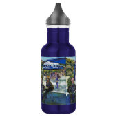 Passionate mensen die in het park spelen, NYC Waterfles (Links)