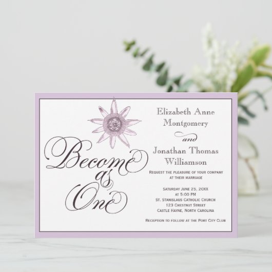 Passionflower devient une seule Faire-part de mari (Debout devant)