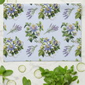 Passionflower Lavender Floral Cuisine Serviette à  (Plié)