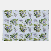 Passionflower Lavender Floral Cuisine Serviette à  (Horizontal)