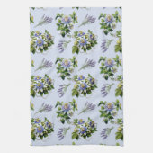 Passionflower Lavender Floral Cuisine Serviette à  (Vertical)