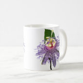 Passionflower - tasse blanche (Devant droit)