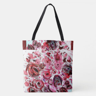 Passionred All-Over-Print Canvas tas, groot Draagtas