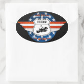 PassionRider-sticker Ovale Sticker (Tas)