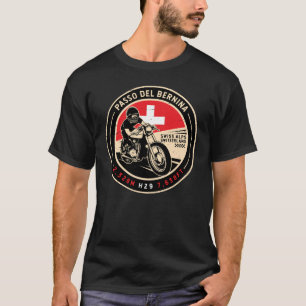 Passo del Bernina   Zwitserland   Motorfiets T-shirt