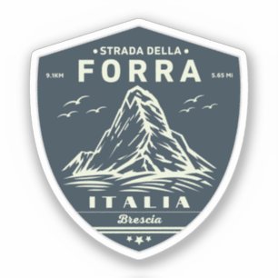 passo della forra in moto italiaanse apls sticker