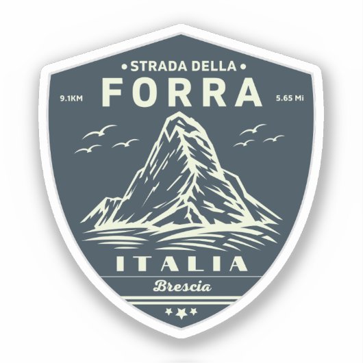 passo della forra in moto italiaanse apls sticker (Voorkant)