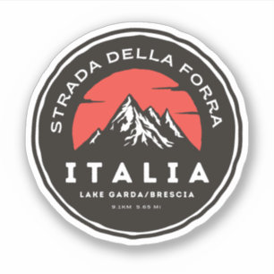 passo della forra op de motor Italiaanse apls Sticker