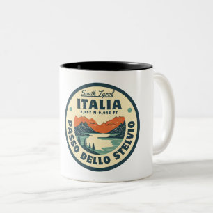 Passo dello Stelvio - Stelvio-pas Italiaanse berg Tweekleurige Koffiemok