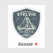 passo dello stelvio - stelvio pass italiaans alps sticker (Vel)