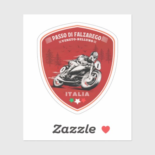 Passo di Falzarego-italiaanse bergpas Sticker (Vel)