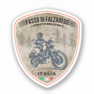 Passo di Falzarego-Italiaanse bergpasreis Sticker