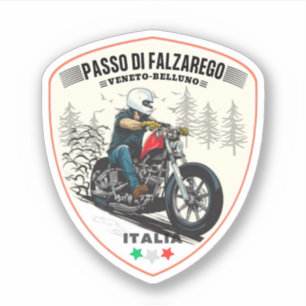 Passo di Falzarego-Italiaanse bergpasreis Sticker