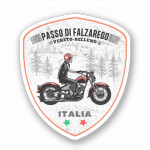 Passo di Falzarego-Italiaanse bergpasreis Sticker
