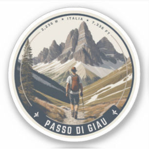 Passo di Gavia - Gavia-pas Italiaanse berg Alpen Sticker