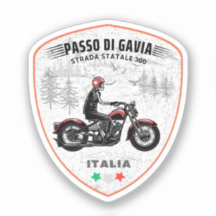 Passo di Gavia - Gavia-pas Italiaanse bergen Alpen Sticker