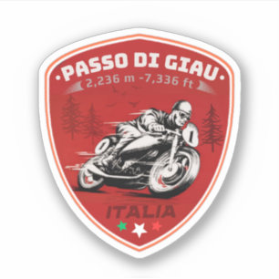 passo di giau - giau pass italian Mountains alps Sticker
